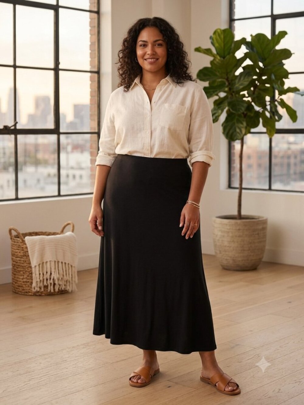 Old Navy Black Maxi Skirt Women's Size XL Petite